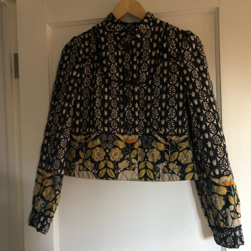 Anthropologie Elevenses Yardbird Quilted Jacket